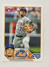 2023 TOPPS JOSE BUTTO #615 ROOKIE PITCHER NEW YORK METS  BASEBALL CARD