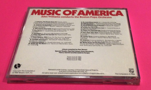 JOHN WILLIAMS & BOSTON POPS Music Of AMERICA 20 Tracs Hoe Down Marches Saints - Picture 5 of 5