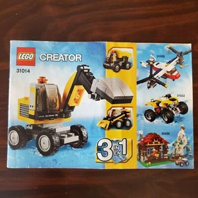 INSTRUCTION MANUAL Lego Creator Power Digger 31014 Construction Vehicle