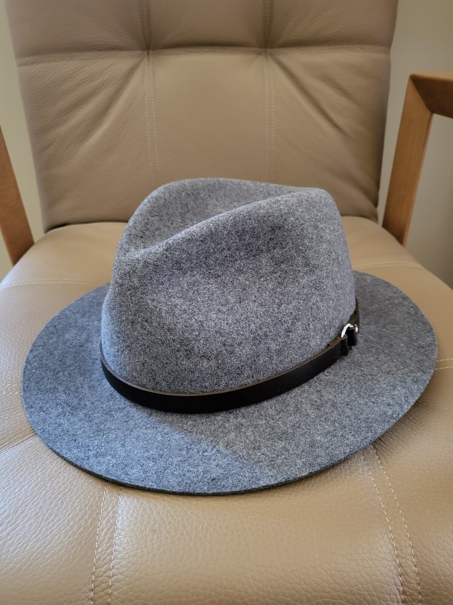NWT Rag & Bone Floppy Packable Wool Fedora, Mid Grey Melange  display picture 1
