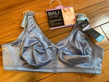 Bali Women Classic Support Aqua Blue Bra Size 36C  3820 Double Support Back