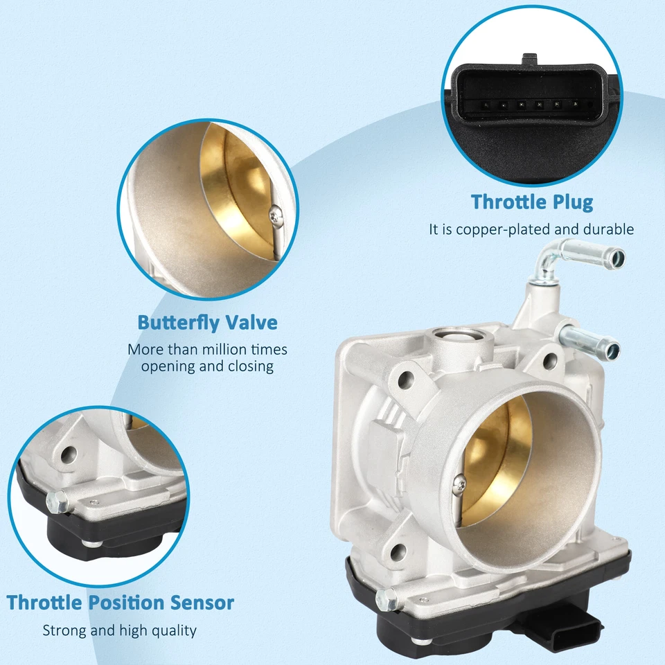 Cuerpo del acelerador lateral derecho para INFINITI para G37 para M37 Q50 para Nissan 370Z 3,7 L Foto 4 de 4