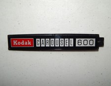VTG Eastman Kodak Parts Carousel 600 Slide Projector Name Plate FREE SHIPPING 