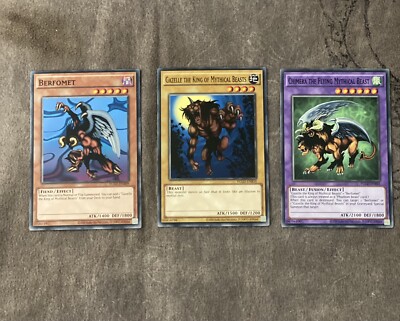 Chimera the Flying Mythical Beast - 3 Card Fusion Set- Common - M/NM- YGLD