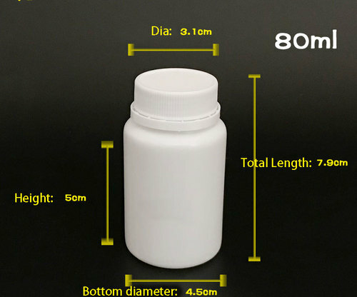 50/100pcs Childproof Cover Pill Medicine Vitamin Capsule Container Empty Bottles - Afbeelding 15 van 18