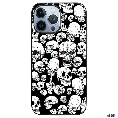 Stylish Skull Cover Soft Phone Case For Apple iPhone 16 15 Pro Max 14 13 12 11 8 - Zdjęcie 5 z 49