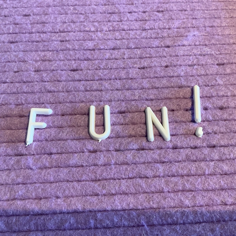 Felt Letter Board 10" x10" Purple Sign Gift Store Shop Display Message Used! - Image 3 of 4