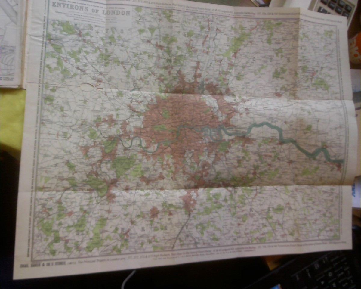 1904 ABC Guide to London, Maps Atlas Chas Baker Vintage 1904 ABC Guide to London, Maps Atlas Chas Baker Vintage