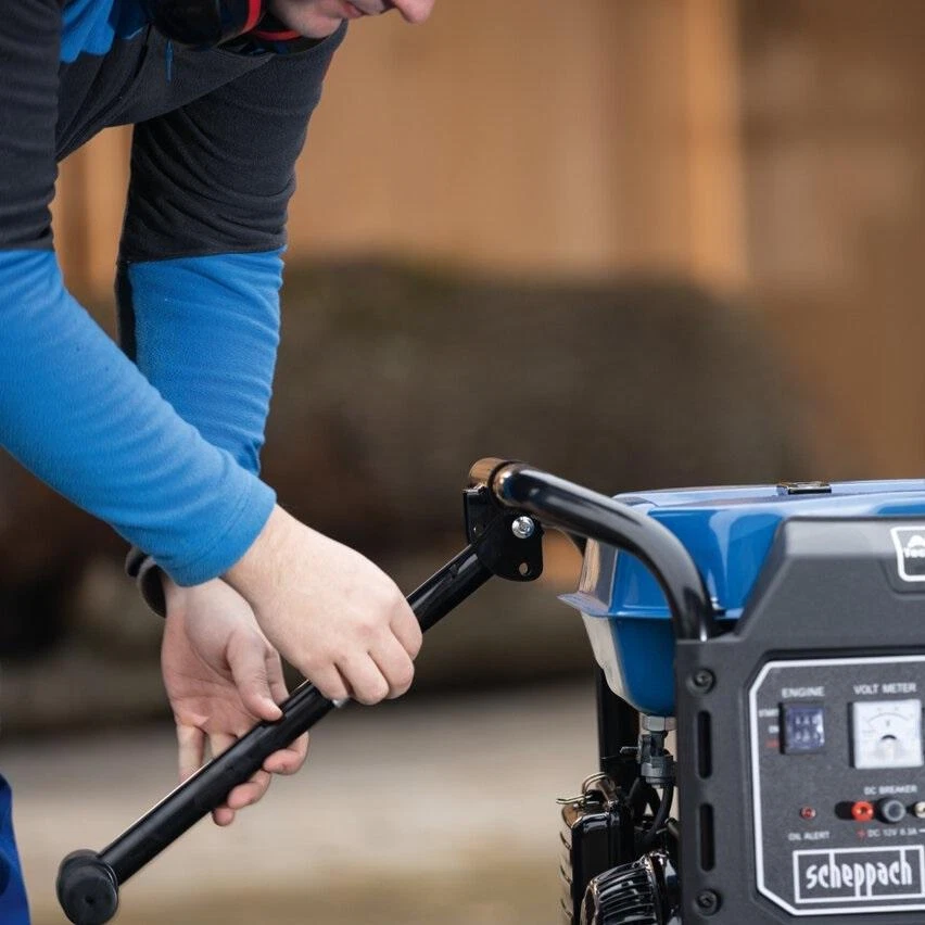Stromerzeuger benzin stromgenerator 5500w 12,2ps Scheppach sg7100x - Bild 2 von 4