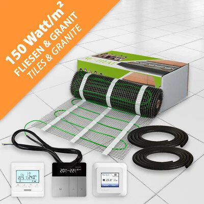 Elektrische Bodenheizung Fußbodenheizung 150W elektro elektrisch Fliese Bad Set - Bild 1 von 4