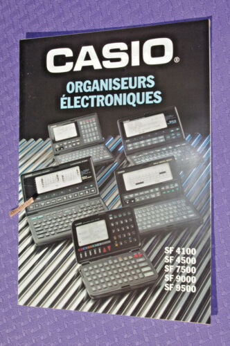Brochure Fiche pub CASIO SF 4100 4500 7500 9000 9500 ORGANISEURS ELECTRONIQUES - Photo 1/1