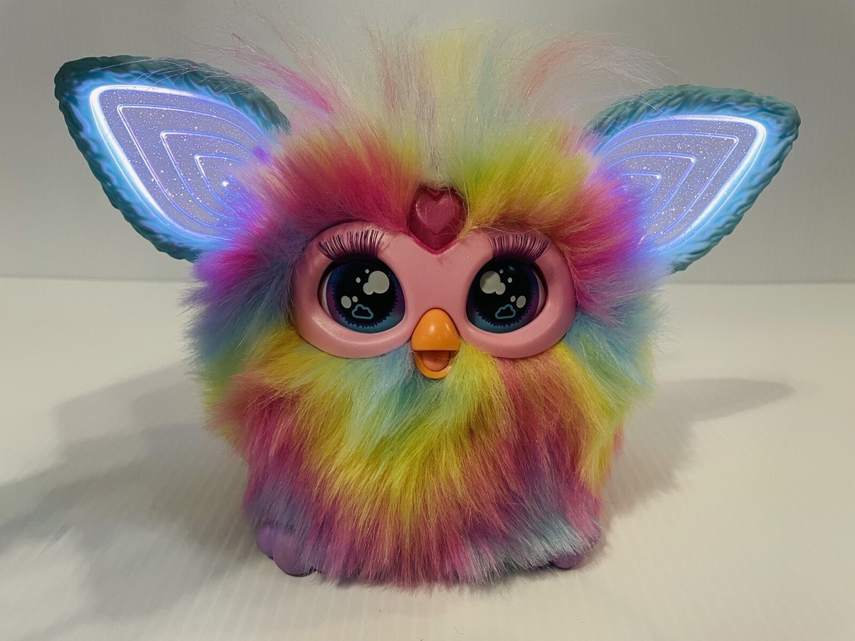FURBY Exclusive 2023 Tie Dye Rainbow Interactive Plush Toy
