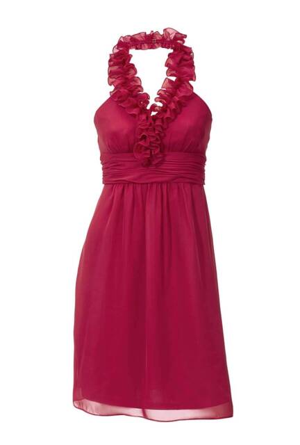 Chiffon Cocktailkleid Rot Von Ashley Brooke Event 46 Gunstig Kaufen Ebay