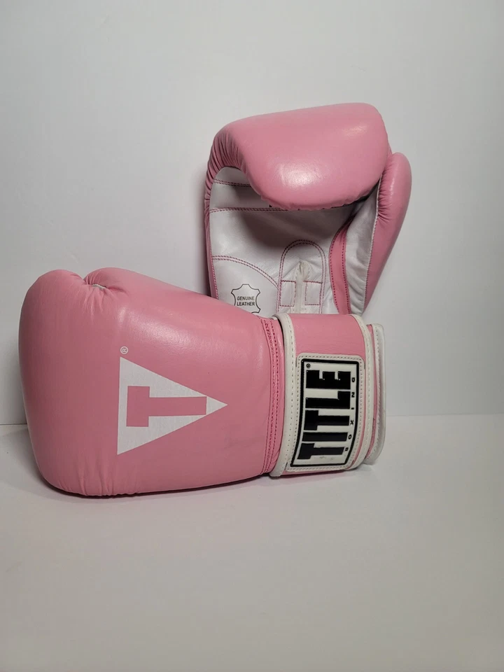 TITLE Boxing 12 oz. Professional Training Gloves Brand New No Tags RARE Pink - Image 4 of 4