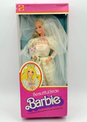 BK~ NIB BARBIE DOLL 1976 BEAUTIFUL BRIDE VINTAGE 9907