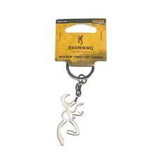Browning Signature Automotive Logo Keychain - NEW - key ring pendant genuine