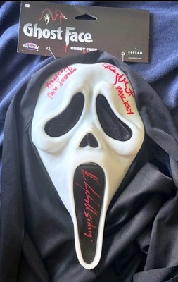 Emma Roberts Rory Culkin Hayden Panettiere signierte Geist Gesichtsmaske Scream 4 Echtheitszertifikat