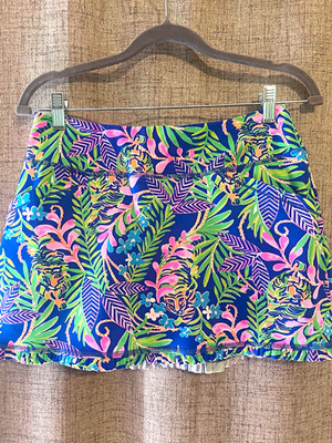 Lilly Pulitzer Anika Luxletic  How you like me Prowl  Sz S Skort UPF 50+