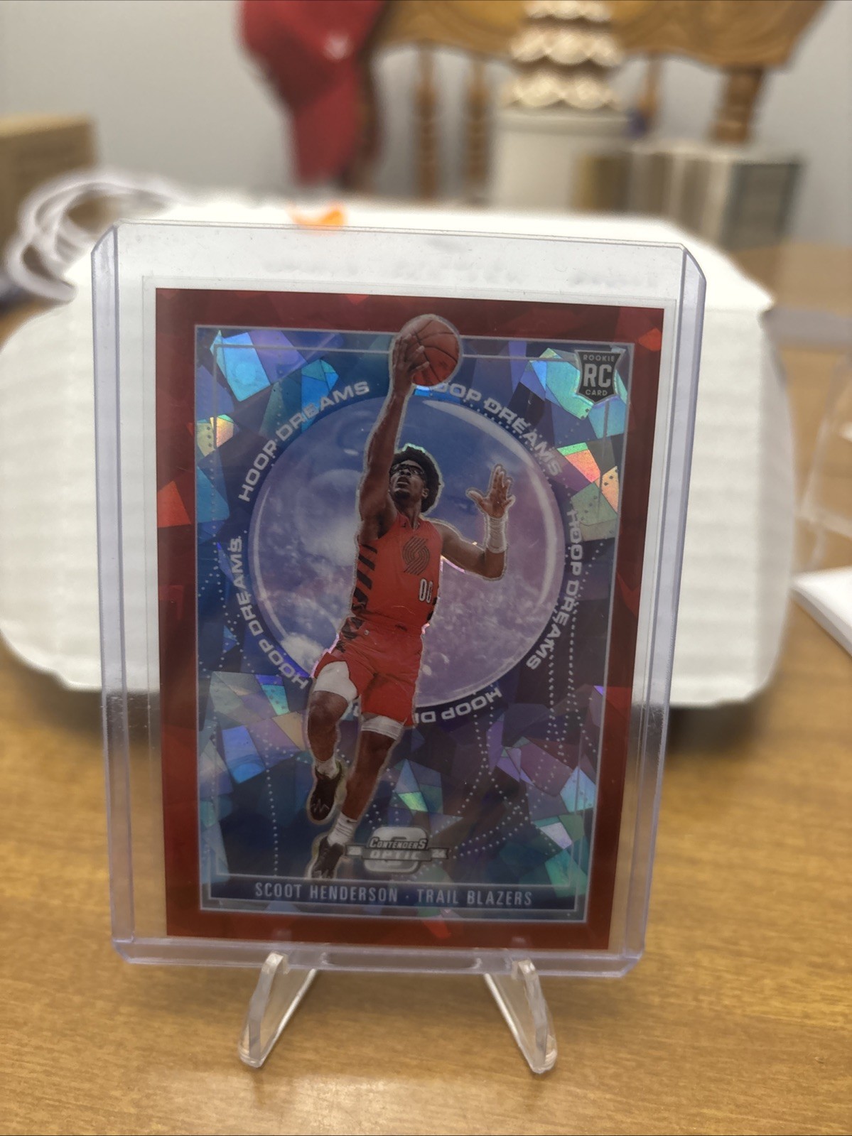 2023-24 Contenders Optic Scoot Henderson Rookie Hoop Dreams Red #016/175 M175