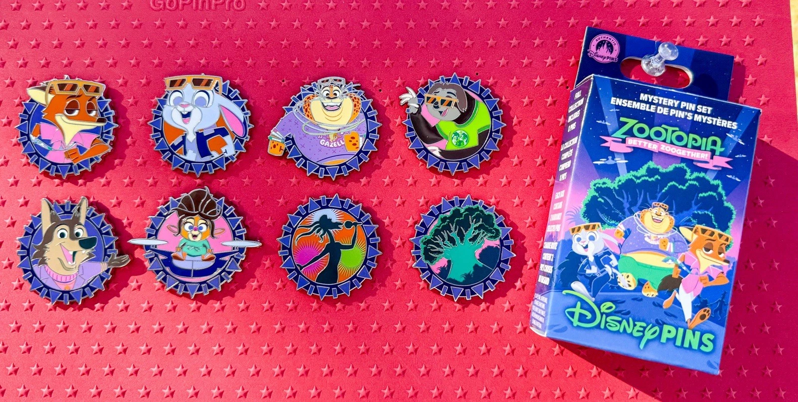 2025 Disney Parks Zootopia Better Together Mystery Box Complete Set 8 Pins