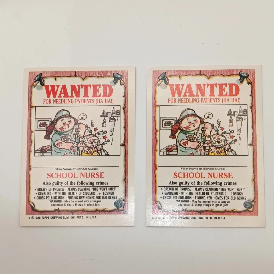 Garbage Pail Kids 140a Mouth Phil 140b Tooth Les Series 4 1986 Topps - Image 2 of 2