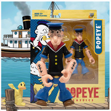 Popeye 1st Appearance - black shirt with Whiffle- Popeye Classics Action Figure: