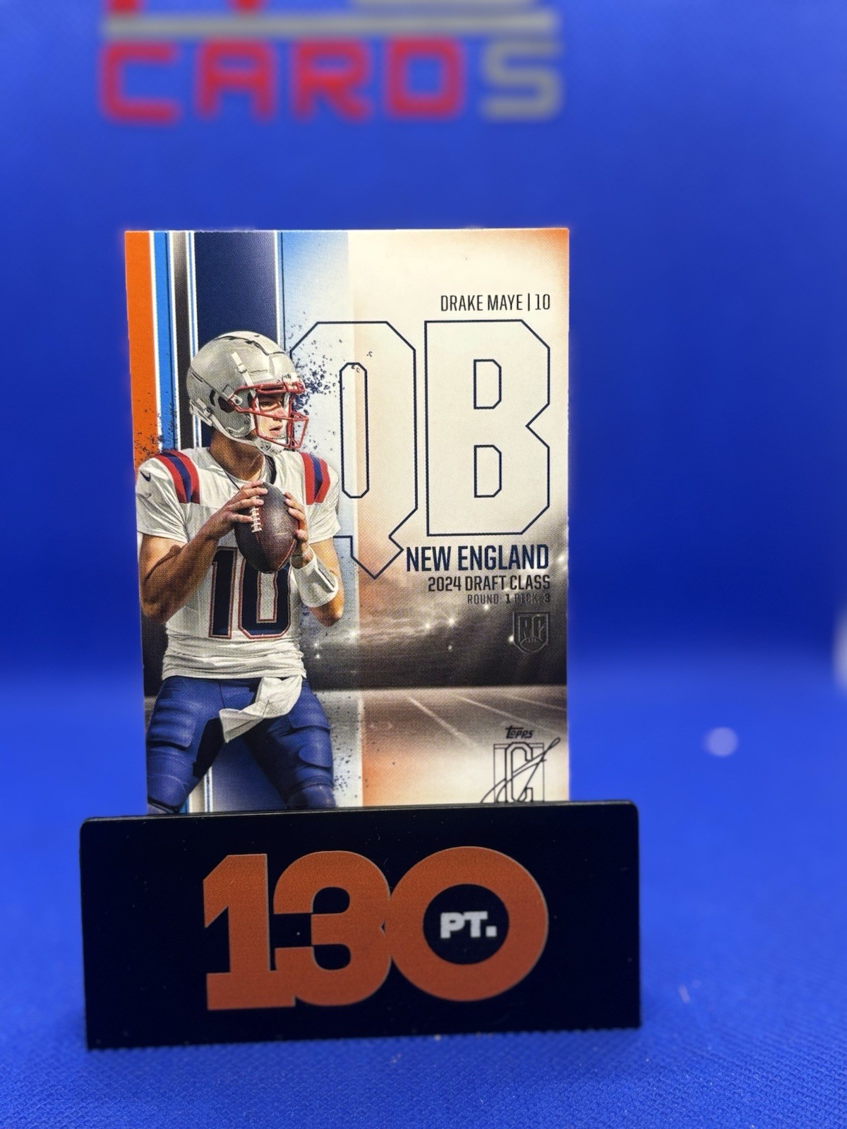 2024 Topps Signature Class - Rookies Drake Maye #152 Blue & Orange (RC)