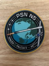 Authentic SpaceX Employee Only PSN N5 Mission Patch (Nusantara Lima / Falcon 9)