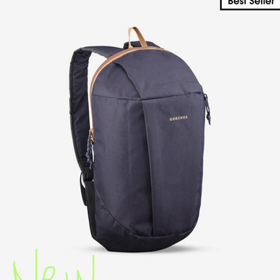 Decathlon Quechua NH100 10L Gray Hiking Backpack Zip Closure Unisex Adults