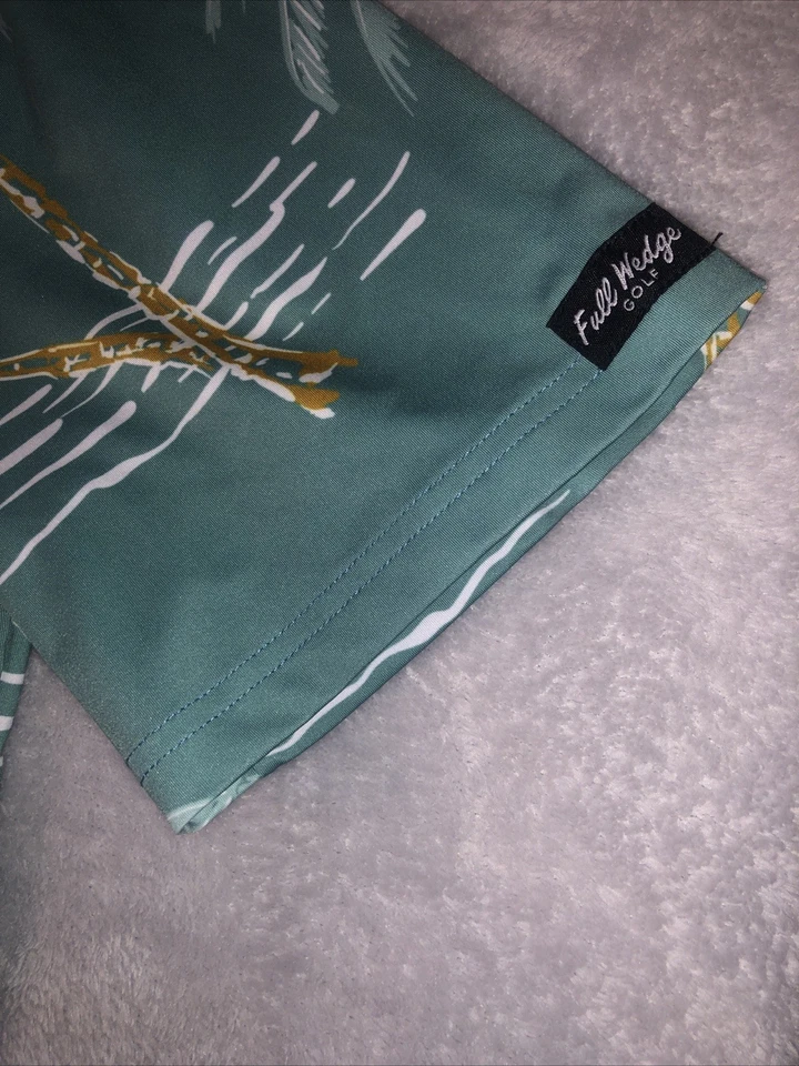 Polo de golf de cuña completa para hombre camisa grande de manga corta Foto 4 de 4