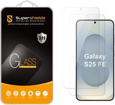 2PCS Tempered Glass Screen Protector for Samsung Galaxy S25 FE Anti Scratch Bubb