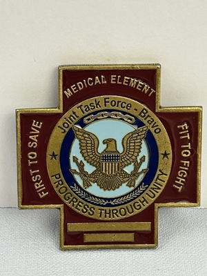 #ad Military Medical Element Joint Task Force Bravo Challenge Coin Cross EMT $25.92