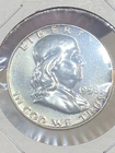 1958 FRANKLIN GEM PROOF  SILVER HALF DOLLAR- REAL BEAUTY!  90%