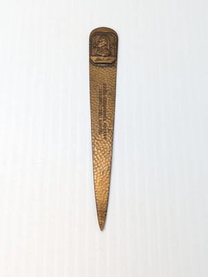 #ad #ad Vintage Dayton Thorobred Tires Brass Letter Opener Metal Arts Rochester NY RARE $400.00