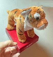 FAO Schwarz Tiger Toys R Us Plush 9" Stuffed Animal 2013 New Collectible