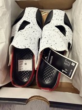 Nike Jordan Flare Kids Sandals Size UK 13.5 / EU 32 White Black Red New