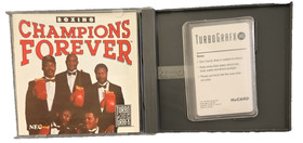 TurboGrafx 16 Champions Forever Boxing Game HuCard, Case, Manual