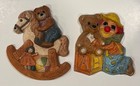 Vintage Frankies Designs Nursery Wall Plaques Bears & Clowns & Blocks — photo 2