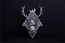 2025 South Korea Geometric Series Deer Stacker 2 oz Silver Medal in Capsule