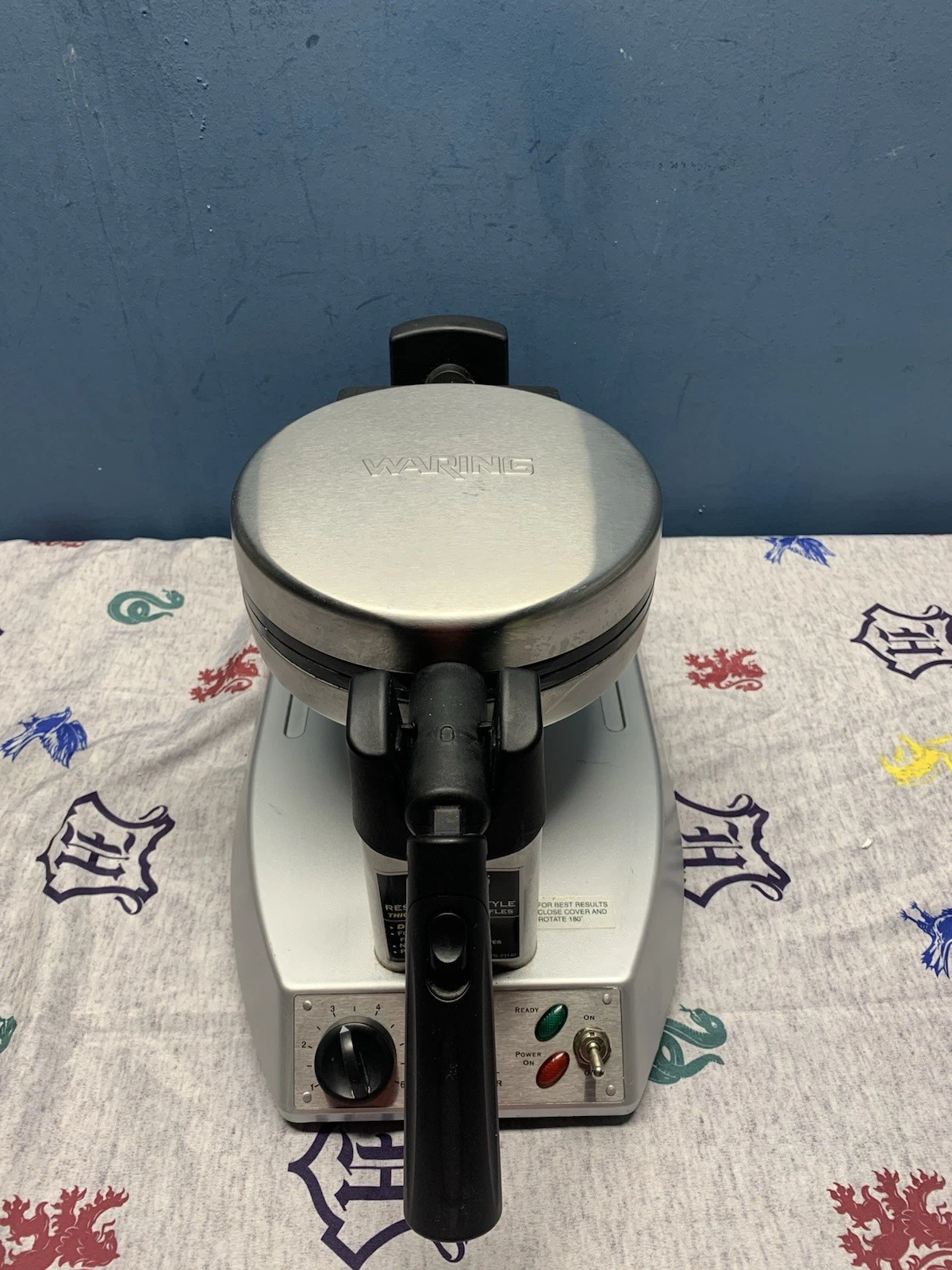 Waring Pro WMK300A Belgian Waffle Maker - Silver No Dip Try