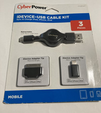 Cyberpower Idevice Usb Cable Kit For Apple Devices CPU3RTAKT
