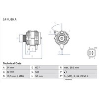 Bosch 0 986 042 660 Generator