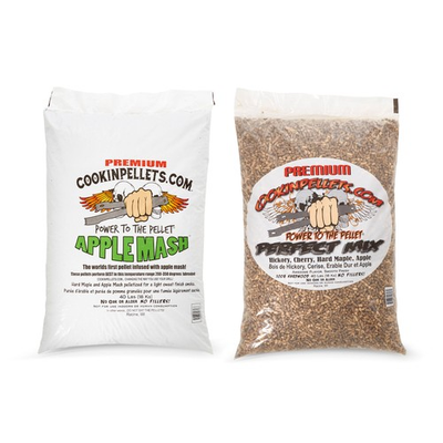 #ad CookinPellets Perfect Mix Wood Pellets and Apple Mash Wood Pellets 40 Lb Bags $87.99