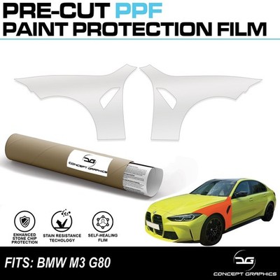 Frontflügel TPU Steinschlagschutz Kratzer Lack Schutz Folie für BMW M3 G80
