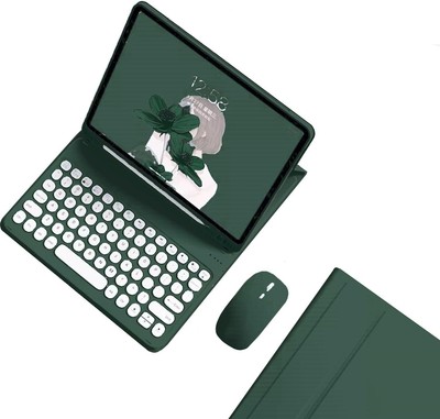 Keyboard Case for Galaxy Tab A9+ 11 inch with 11'', Dark Green 