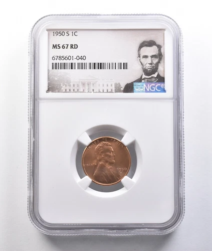 1950-S Lincoln Wheat Cent MS67 RD NGC *6804