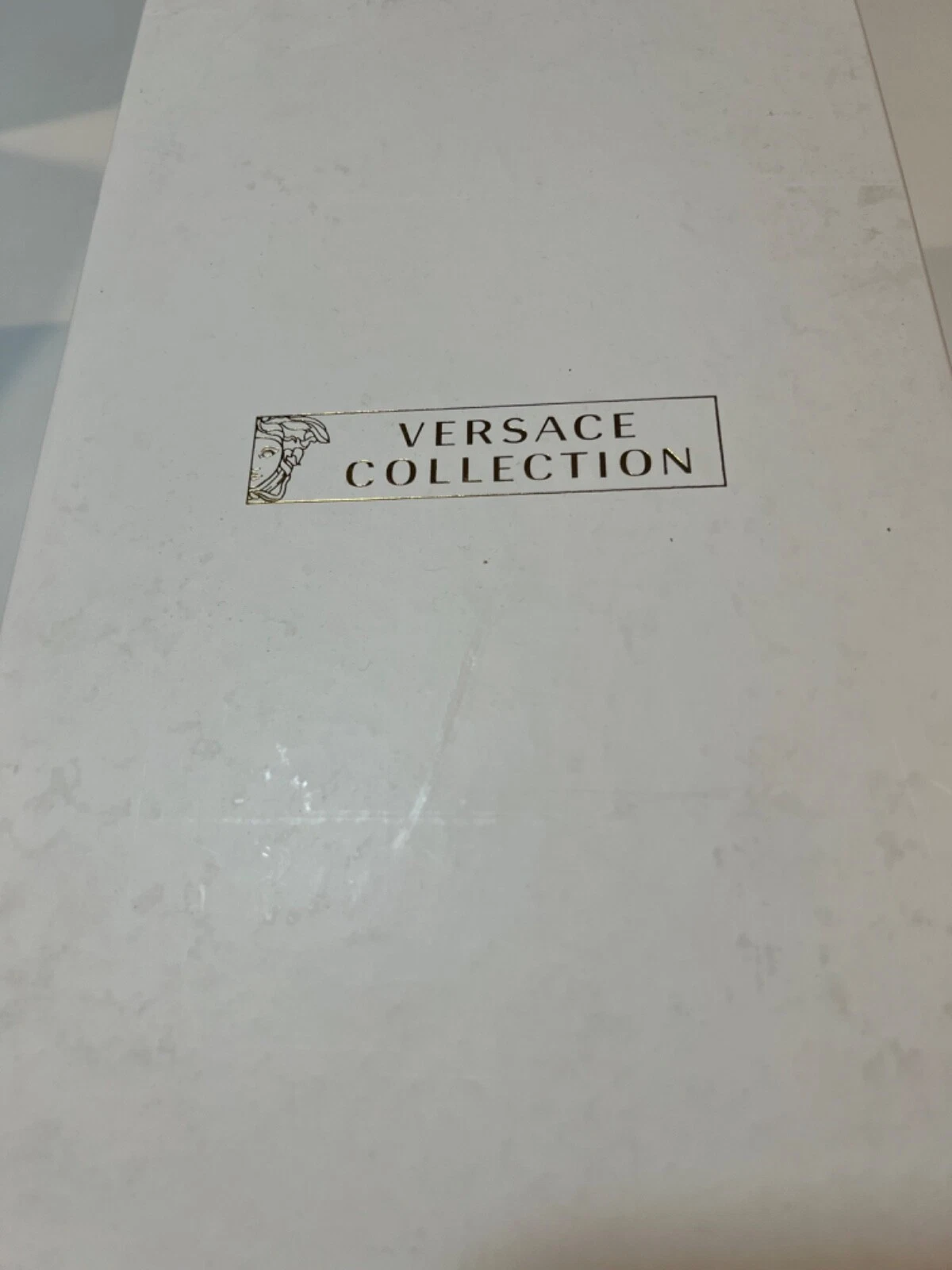 Scarpe eleganti slip on uomo pelle marrone nuova collezione Versace US 9 IT 42 nuove con scatola