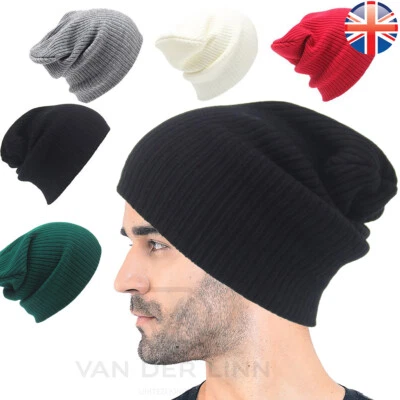 Van Der Linn Knitted Woolly SLOUCH Beanie Hat One Size skateboard Men Women