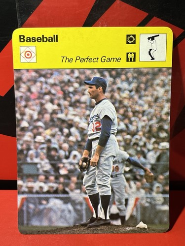 Sportscaster Baseball Card “The Perfect Game Koufax” 1978 Italy 03 005 27-02