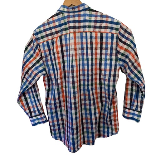 Tommy Bahama Shirt Forever Maui Mens Medium Check Paisley Multicolor T311651 - Picture 5 of 7